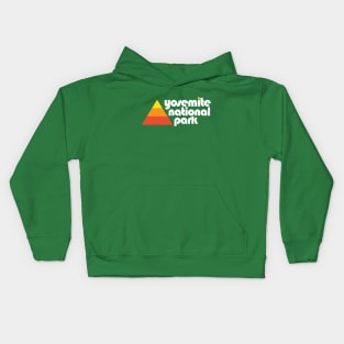 Yosemite National Park Retro Kids Hoodie